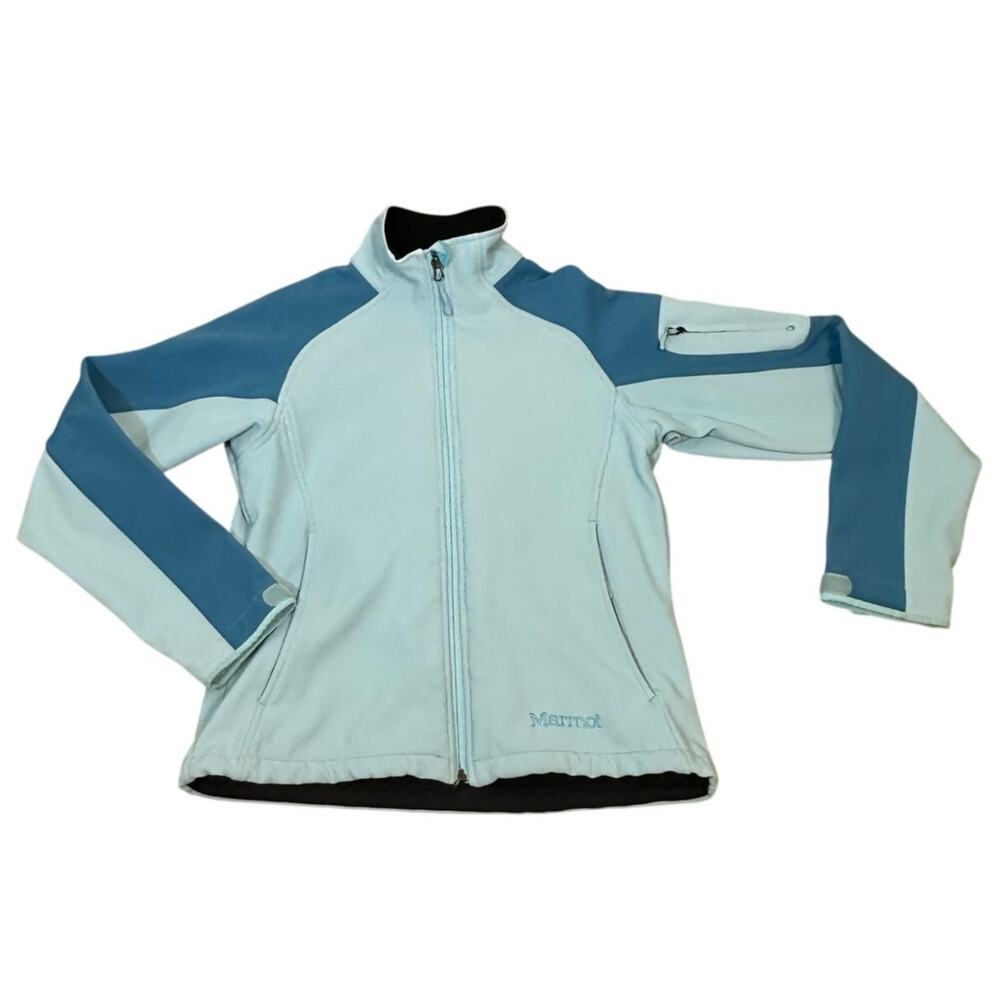 Marmot Gravity Softshell Jacket Women’s Medium Blue Gorpcore Hiking - Picture 8 of 9